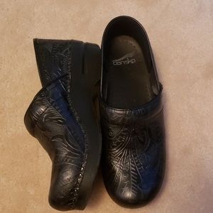 Dansko tooled clogs
